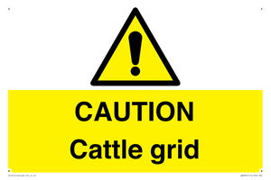 CAUTION Cattle grid